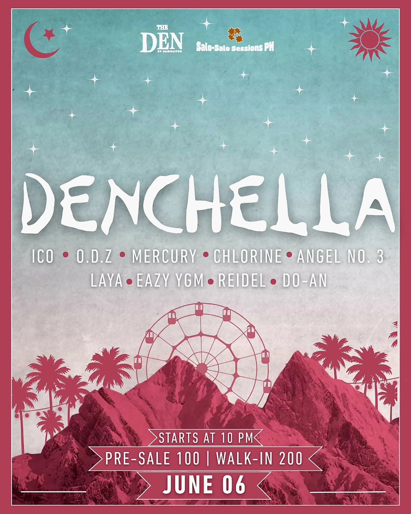 Poster for Denchella - June 6, 2026, The Den by Danielitos · Los Baños