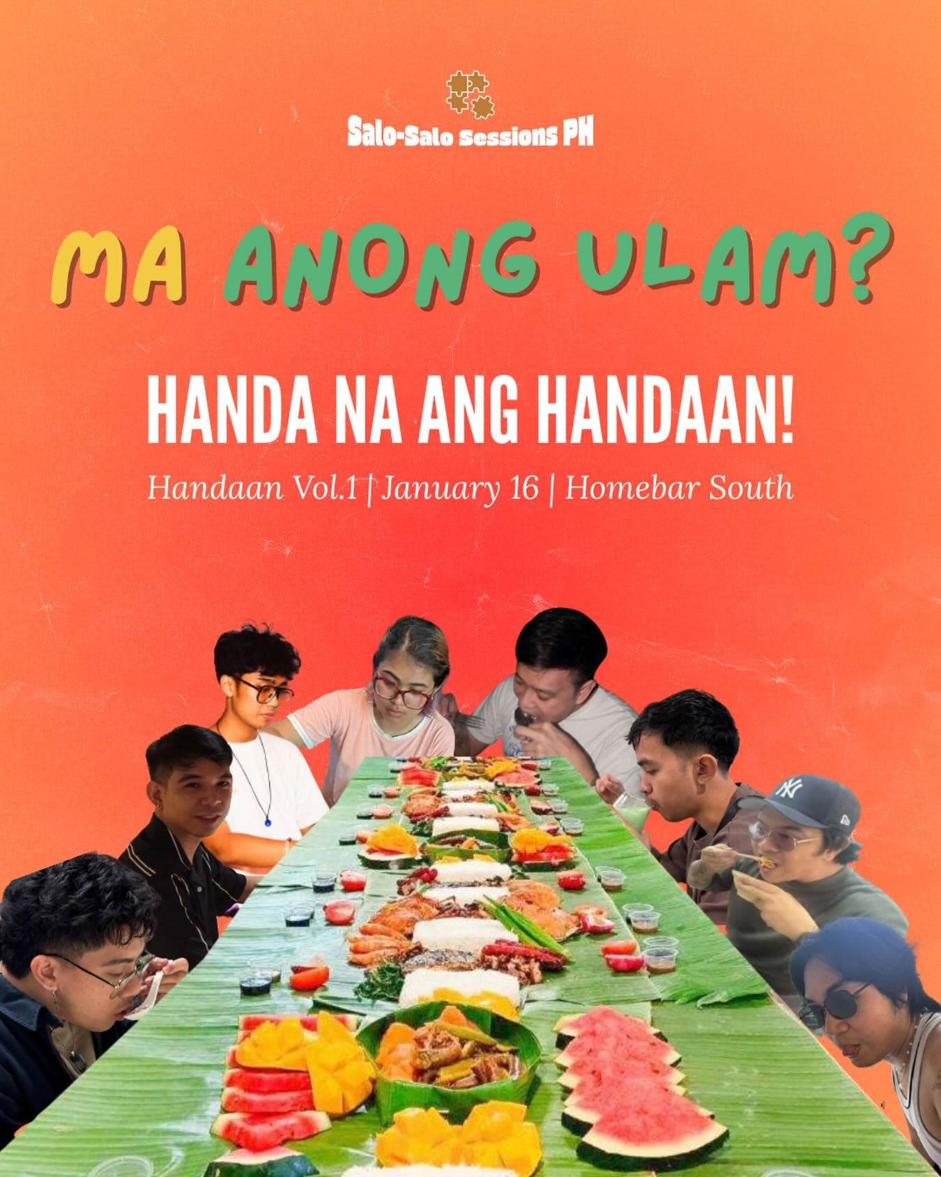 Poster for Handaan Vol. 1 - January 16, 2026, Homebar South · Las Piñas