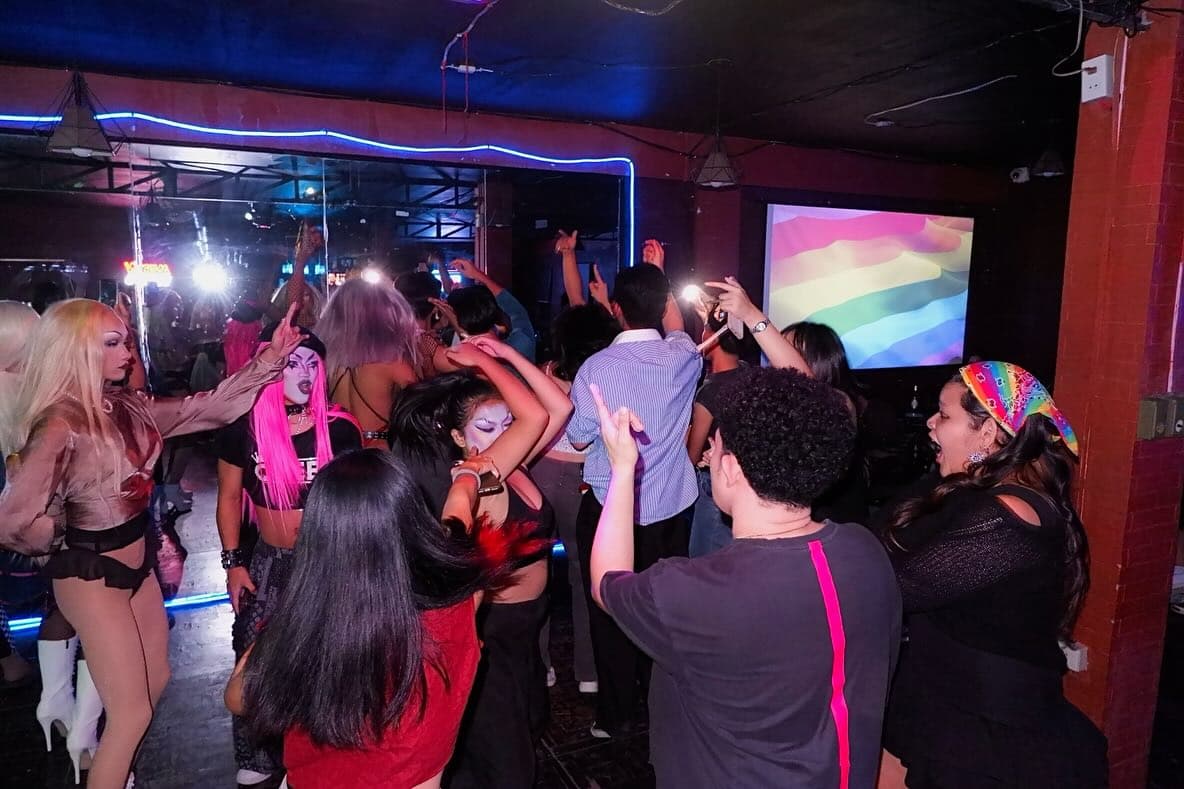 The floor at Paradise Found Pride, Puesto Bar & Lounge · Los Baños