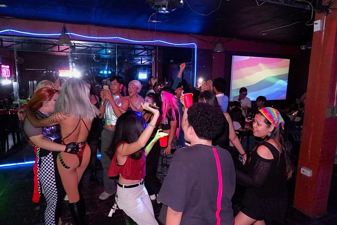 The floor at Paradise Found Pride, Puesto Bar & Lounge · Los Baños