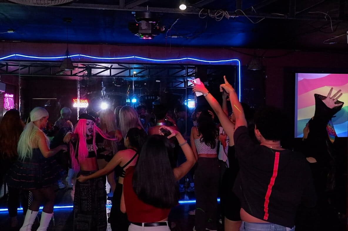 The floor at Paradise Found Pride, Puesto Bar & Lounge · Los Baños