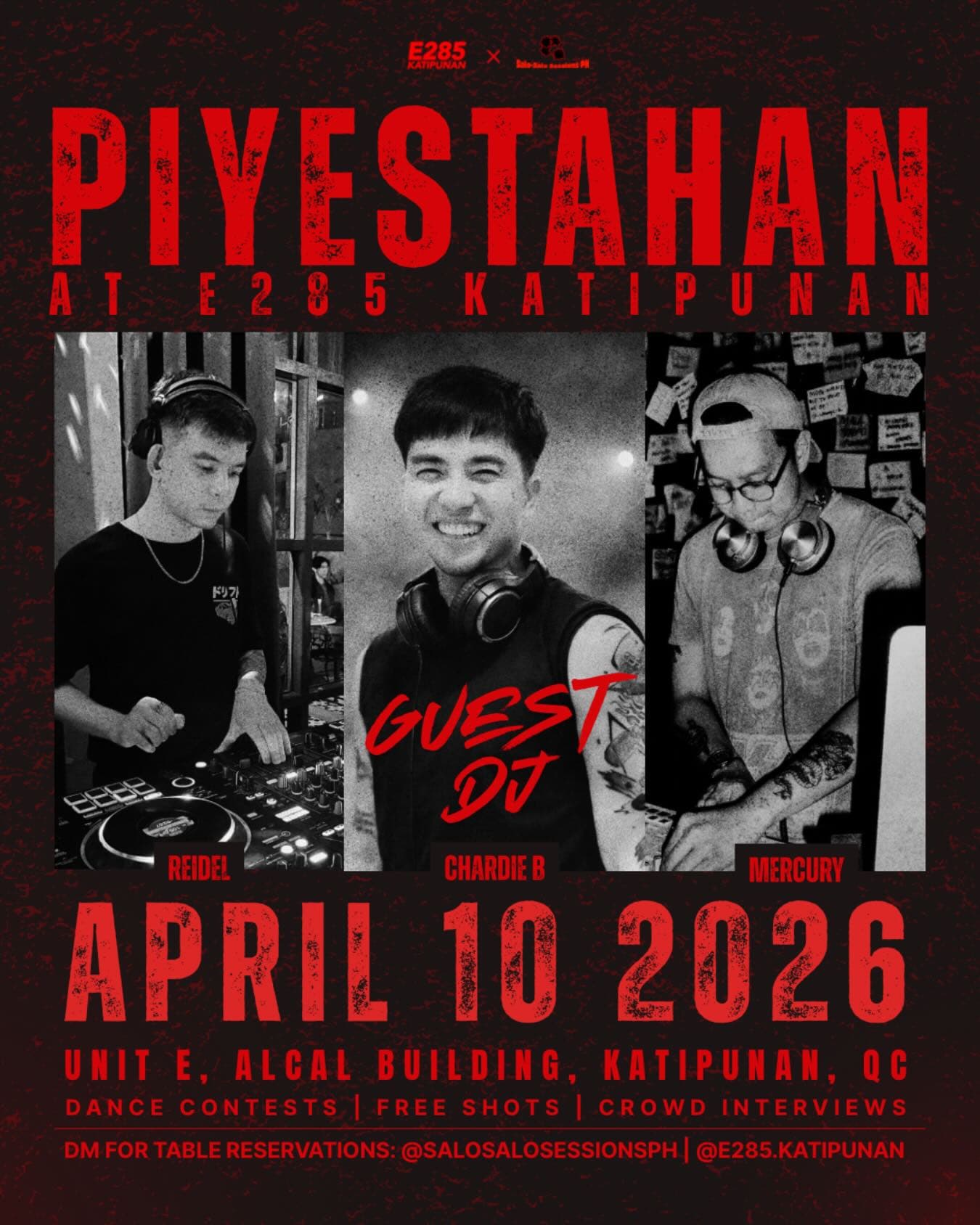 Poster for Piyestahan at E285 - April 10, 2026, E285 · Katipunan, Quezon City