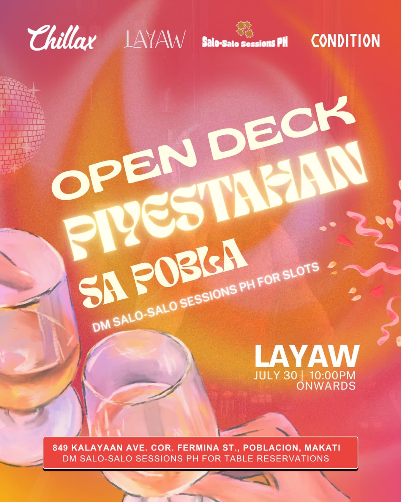 Poster for Piyestahan sa Pobla - July 30, 2026, Layaw · Poblacion, Makati
