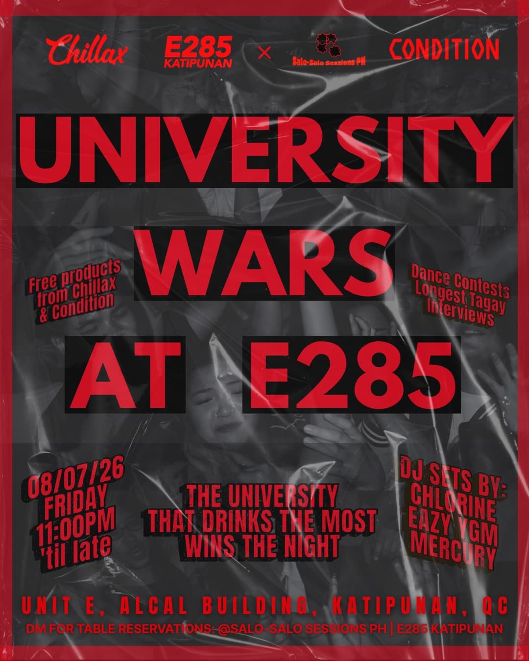 University Wars poster for E285 Katipunan, August 7